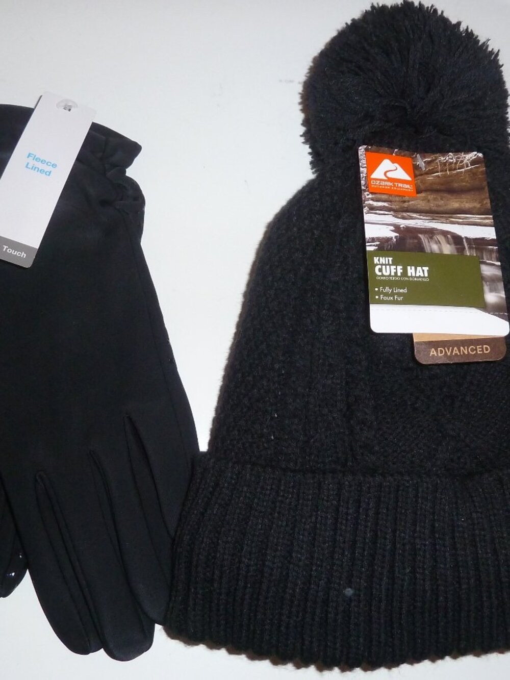 Womens Toque Beanie And Glove set Fleece Lined with Thinsulate